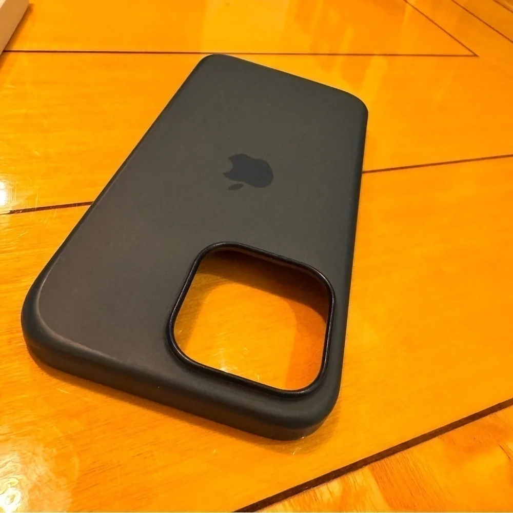 APPLE iphone 15 promax phone case official silicone case storm blue w box